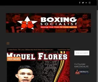 Boxingsocialist.com(Boxing News and Updates) Screenshot