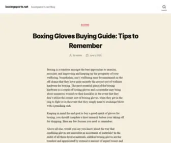 Boxingsports.net(Blog) Screenshot