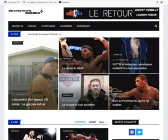 Boxingtownquebec.ca(Québec) Screenshot