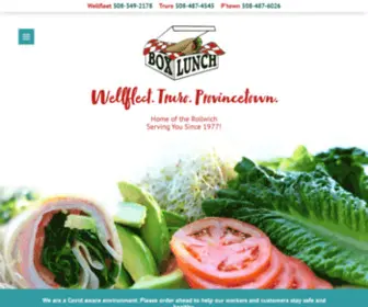 Boxlunchcapecod.com(Box Lunch) Screenshot