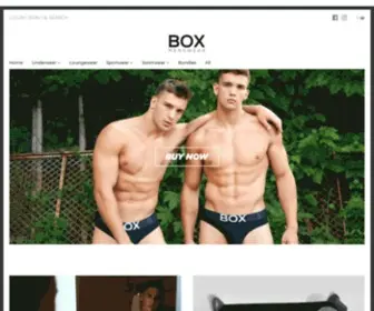 Boxmenswear.com(Mens Underwear and Sportswear) Screenshot