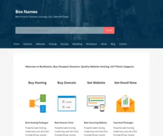 Boxnames.net(Cheapest Domain) Screenshot