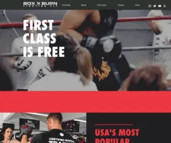 Boxnburn.com(Boxing & Fitness Gym in Santa Monica & Brentwood) Screenshot