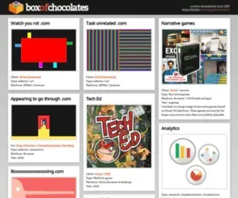 Boxofchocolates.nl(Good game development since 2001) Screenshot