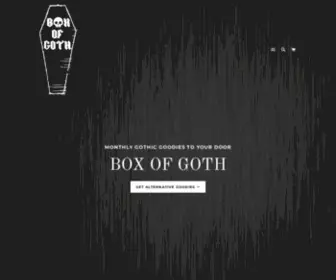 Boxofgoth.com(Box Of Goth) Screenshot