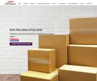 Boxpak.com.my(Box-Pak (Malaysia) Bhd) Screenshot