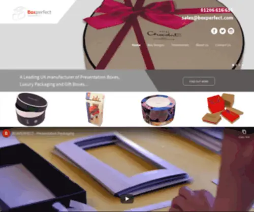 Boxperfect.com(Presentation boxes) Screenshot