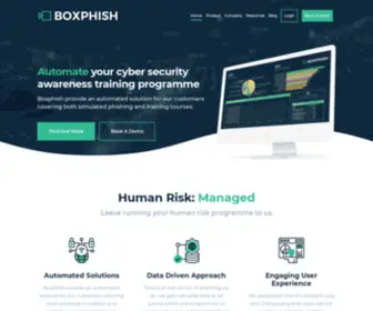 Boxphish.com(Cyber Security Awareness Training & Phishing Simulation) Screenshot