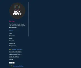 Boxpiper.com(Box Piper) Screenshot