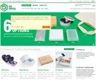 Boxprinted.com(Custom Boxes & Promotional Packaging Printing) Screenshot