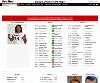 Boxrec.com(Boxrec) Screenshot