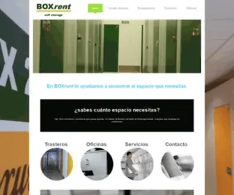 Boxrent.es(Box rent self storage valladolid) Screenshot