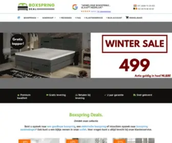 Boxspringdeal.nl(Boxspring kopen) Screenshot