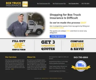 Boxtruckinsurancehq.com(Box Truck Insurance HQ) Screenshot