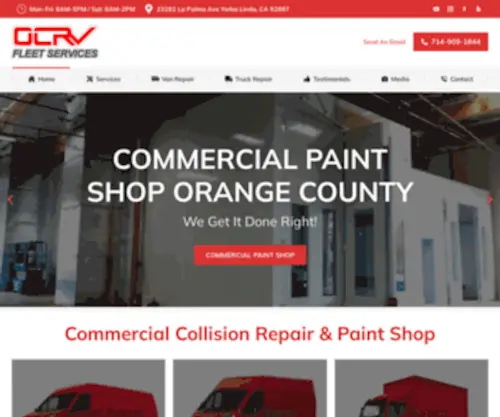 Boxtruckrepairshop.com(Box Truck Repair Shop OC California) Screenshot