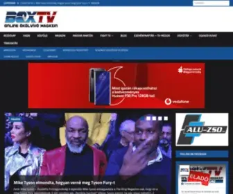 Boxtv.hu(Boksz Hírek) Screenshot