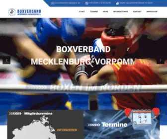 Boxverband-MV.de(Boxverband Mecklenburg) Screenshot