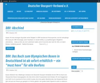 Boxverband.de(Deutscher Boxsport) Screenshot