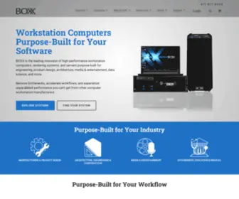 Boxxtech.com(High Performance Workstation Computers) Screenshot