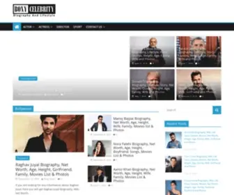 Boxycelebrity.com(Celebrity Biography and Lifestyle) Screenshot