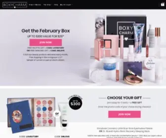 Boxycharm.com(The Best Monthly Beauty and Makeup Box Subscription) Screenshot