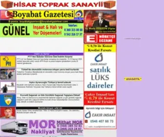 Boyabatgazetesi.com(Boyabat Gazetesi) Screenshot