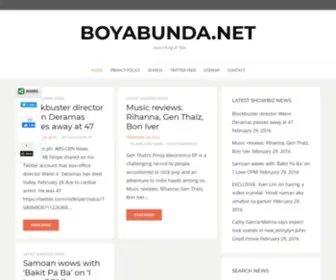Boyabunda.net(Boy Abunda) Screenshot