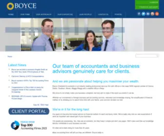 Boyceca.com(Boyce Chartered Accountants) Screenshot