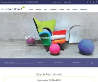 Boycerecruitment.co.uk(TV, Research and Media Jobs in London) Screenshot
