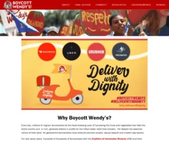 Boycott-Wendys.org(BOYCOTT WENDY'S) Screenshot