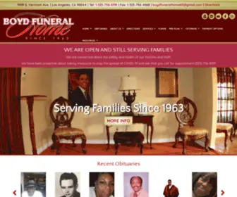 Boydfuneralhomes.com(Boyd Funeral Home) Screenshot