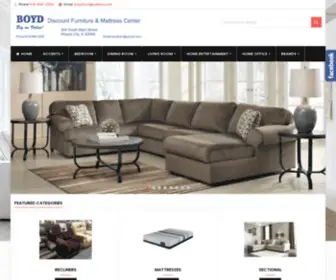 Boydfurn.com(Boyd Discount Furniture) Screenshot