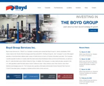 Boydgroup.com(Boyd Group Services Inc. (”BGSI”)) Screenshot