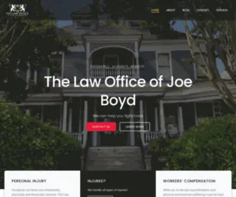 Boydlawgroup.org(Law Office of Joe Boyd) Screenshot