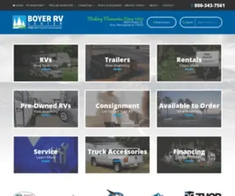 Boyerrvsales.com(Boyer RV Center) Screenshot