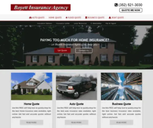 Boyettinsuranceagency.com(Dade City FL Insurance) Screenshot