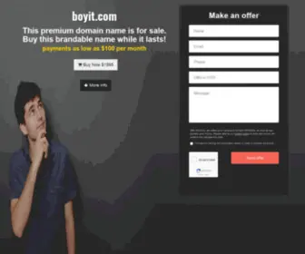 Boyit.com(Domain name is for sale) Screenshot