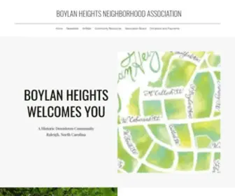 Boylanheights.org(Boylan Heights Neighborhood) Screenshot