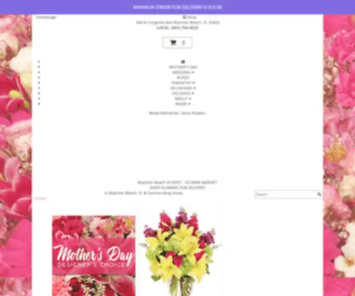 Boyntonbeachflowermarket.com(The FLOWER MARKET delivers the most beautiful floral arrangements around) Screenshot