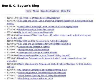 Boyter.org(Ben E) Screenshot