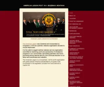 Bozemanamericanlegion.org(American Legion) Screenshot