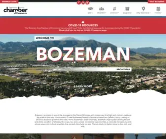 Bozemanchamber.com(Bozeman Chamber Of Commerce) Screenshot