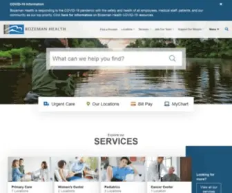 Bozemandeaconess.org(Bozeman Health) Screenshot
