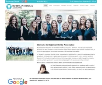 Bozemandentalassoc.com(Bozeman Dentist) Screenshot