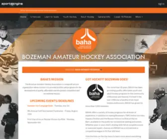 Bozemanhockey.org(Bozeman Amateur Hockey Association) Screenshot
