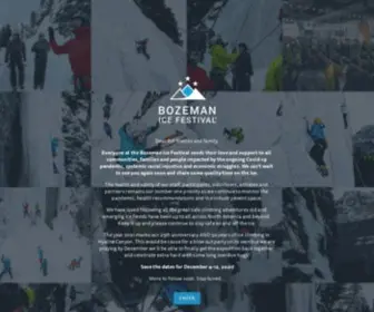 Bozemanicefest.com(BOZEMAN ICE FESTIVAL) Screenshot