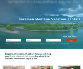 Bozemanmontanavacationrentals.com(Property management) Screenshot