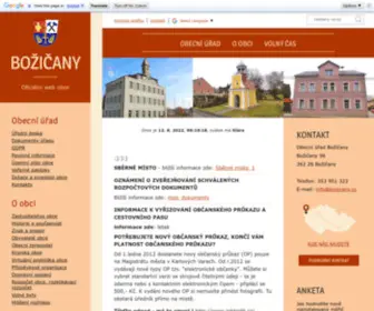 Bozicany.cz(Obec Božičany) Screenshot