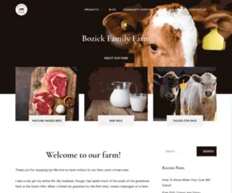 Bozickfamilyfarm.com(Bozick Family Farm) Screenshot