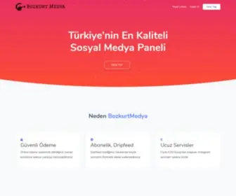 Bozkurtmedya.com(#1 Sosyal Medya Bayilik Paneli) Screenshot